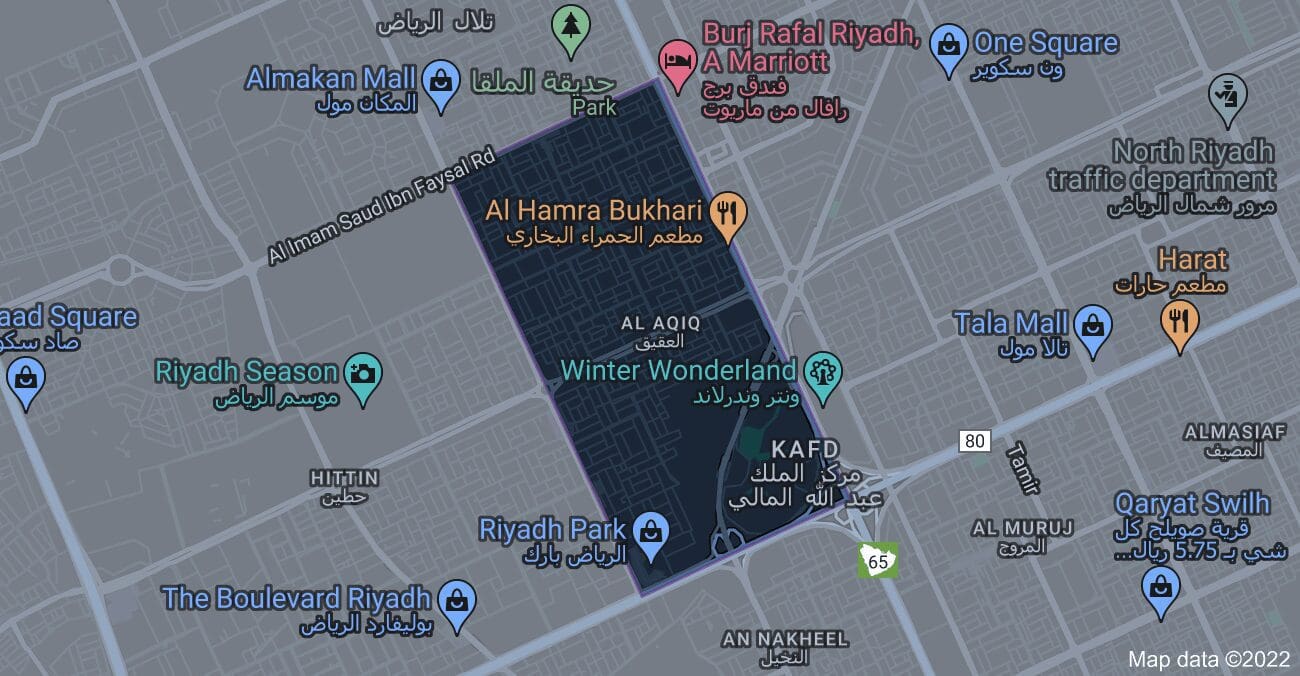 حي العقيق الرياض 2 موقع حي العقيق الرياض