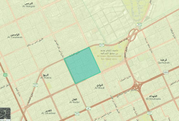 اين يقع حي الندي الرياض ؟